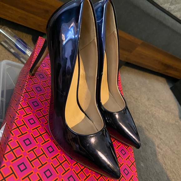 Patent Leather Navy Pumps - Picture 3 of 3
